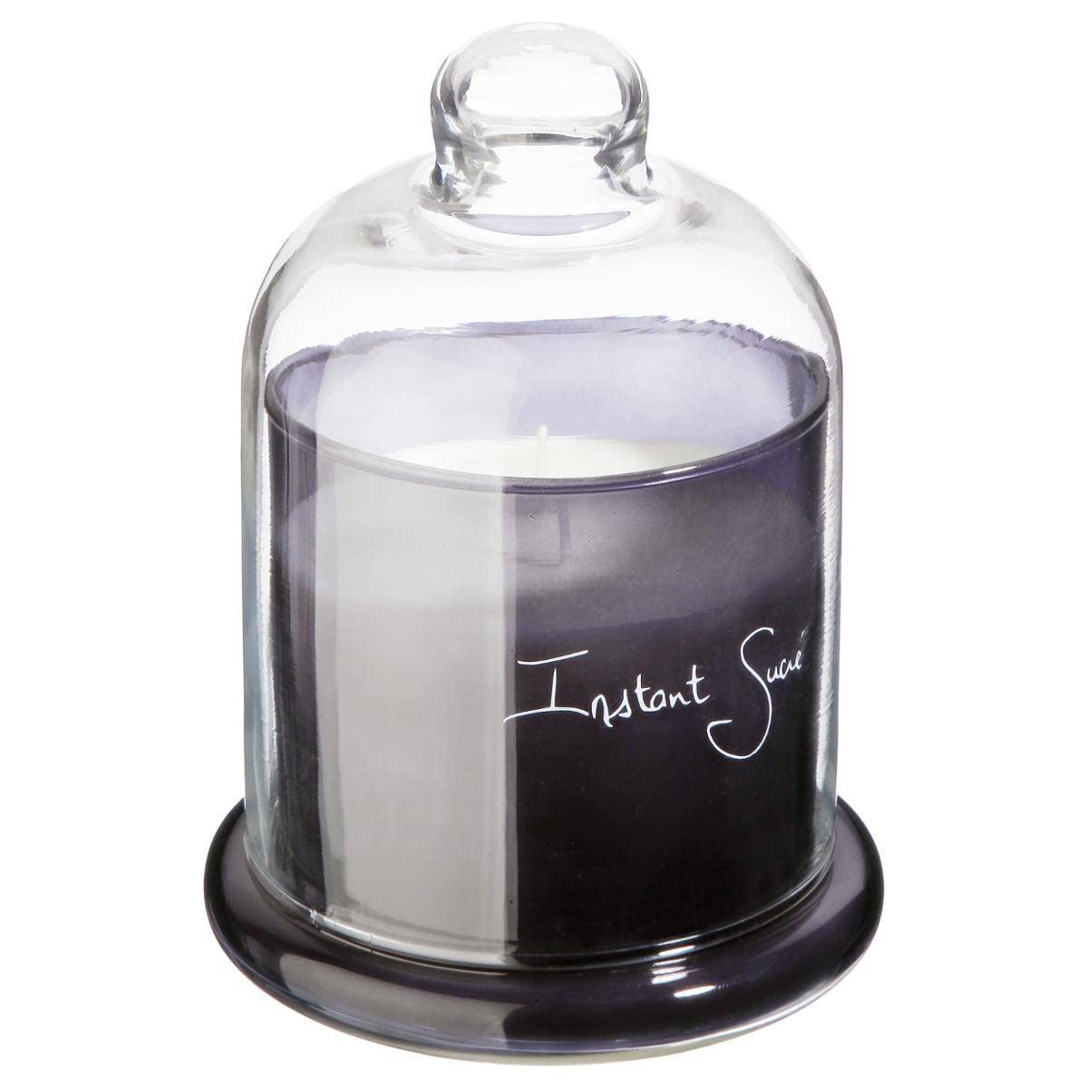 Vela grande bajo campana cristal '' Instant dulce ''