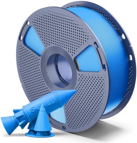 SUNLU PETG 2.0 3D Drucker Filament, Weniger Fadenbildung, Robust und Glatte | Verbesserte PETG 2.0 Formel, 5.196 kJ/m² Impact PETG, Premium 3D-Druckerfilament, Vakuumverpackt, 1KG