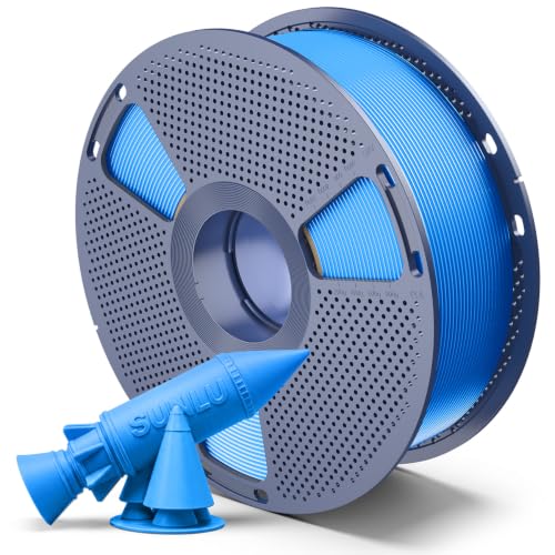 SUNLU PETG 2.0 Filament, Upgraded PETG 2.0 3D Printing Filament, 1KG Spool, Cyan
