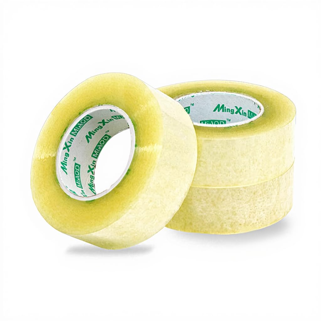 SNAPPSY Transparent Packing Tape | 6cm Wide, 5.5×2.0cm Rolls | Strong Adhesive for Parcel Sealing | Full Box of 45 Rolls for Wholesale, Office, or Warehouse Use