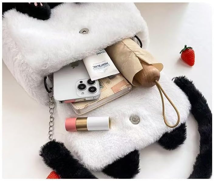 Cute Plush Panda Backpack, Plush Panda Bag, Stuffed Animal Backpack, Shoulder Bag Crossbody Bag, Cute Cartoon Bag - Image 7