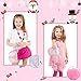Girl Makeup Kit - Kids Real Washable Play Makeup Toy for Toddler Gifts Age 2 3 4 5 6 7, Child Pretend Princess Cosmetics Set with Glitter Purse, Nail Polish, Make up Brush, Eyeshadow, Lip Gloss, Blush