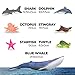 Learning Minds Jumbo Sea Animals - Set of 7 Educational Ocean Fish Toys for Kids - Shark, Whale, Dolphin, Octopus Animal Figures - Toy Fish & Sea Creatures for Toddlers - Age 18 Months +