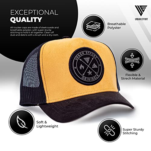 Image of Urban Effort Trucker Hat for Men - Mesh Back Baseball Cap, 5 Panel Snapback Hats for Men and Women
