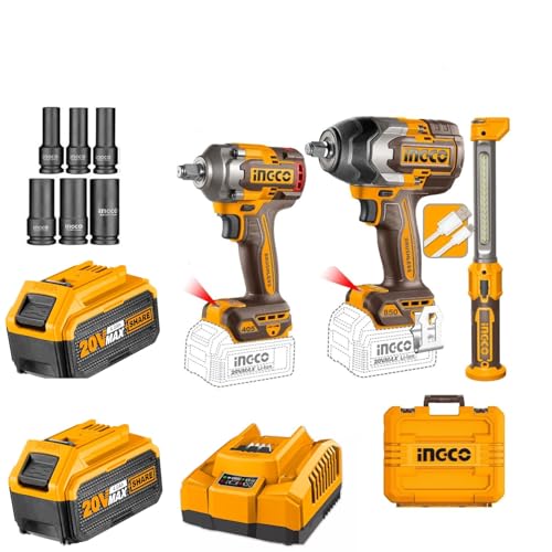 Image of Ingco 3pcs 20V Combo Kit COSLI251085 850nm & 405 nm Combo With AI Mode