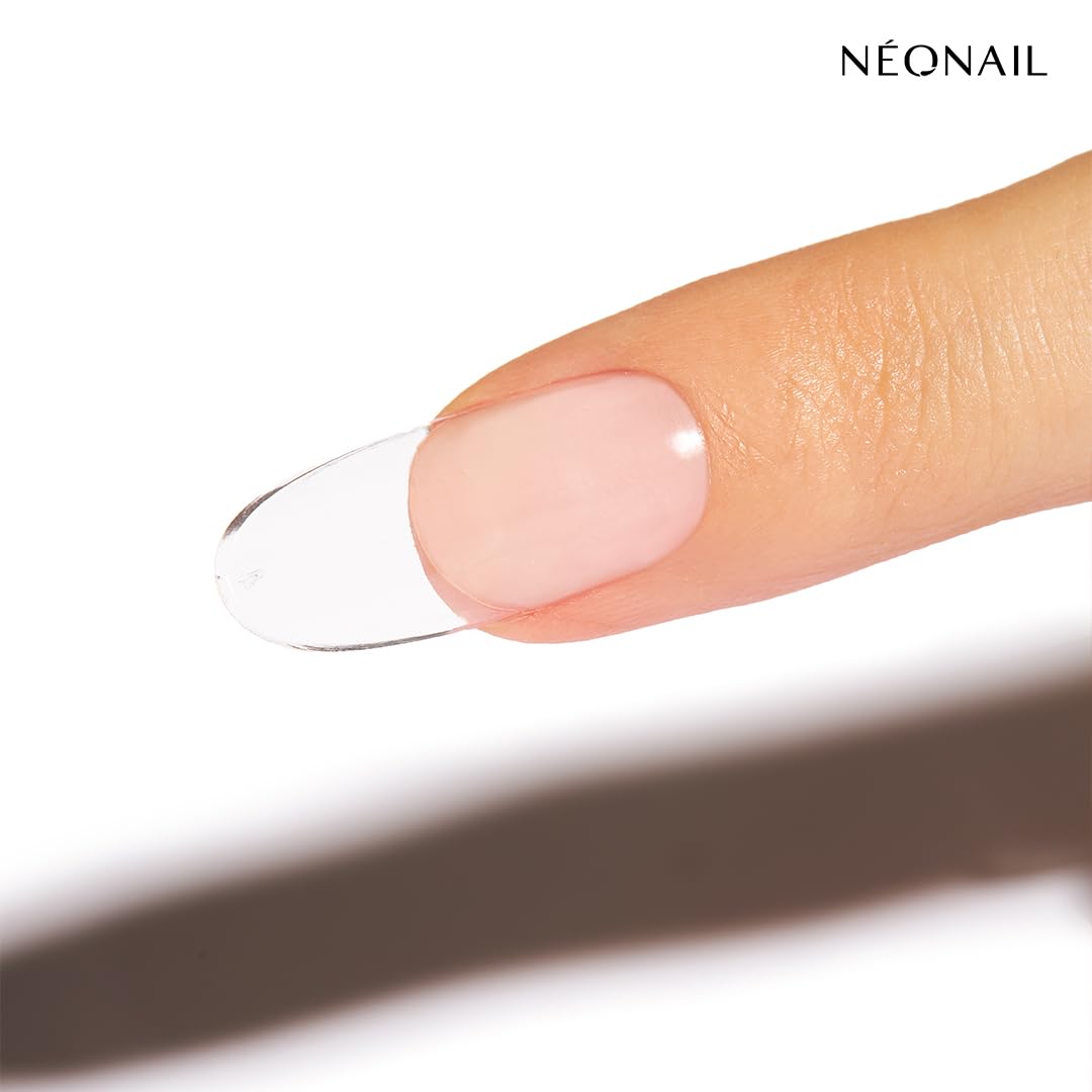 NÉONAIL Flexi Tips Set – Nagelverlängerung mit Invisible Flexi Tips Oval (300 Stück), LED Lampe & Flexi Tips Base Coat – Für natürlich aussehende Gel-Nägel in nur 20 Minuten