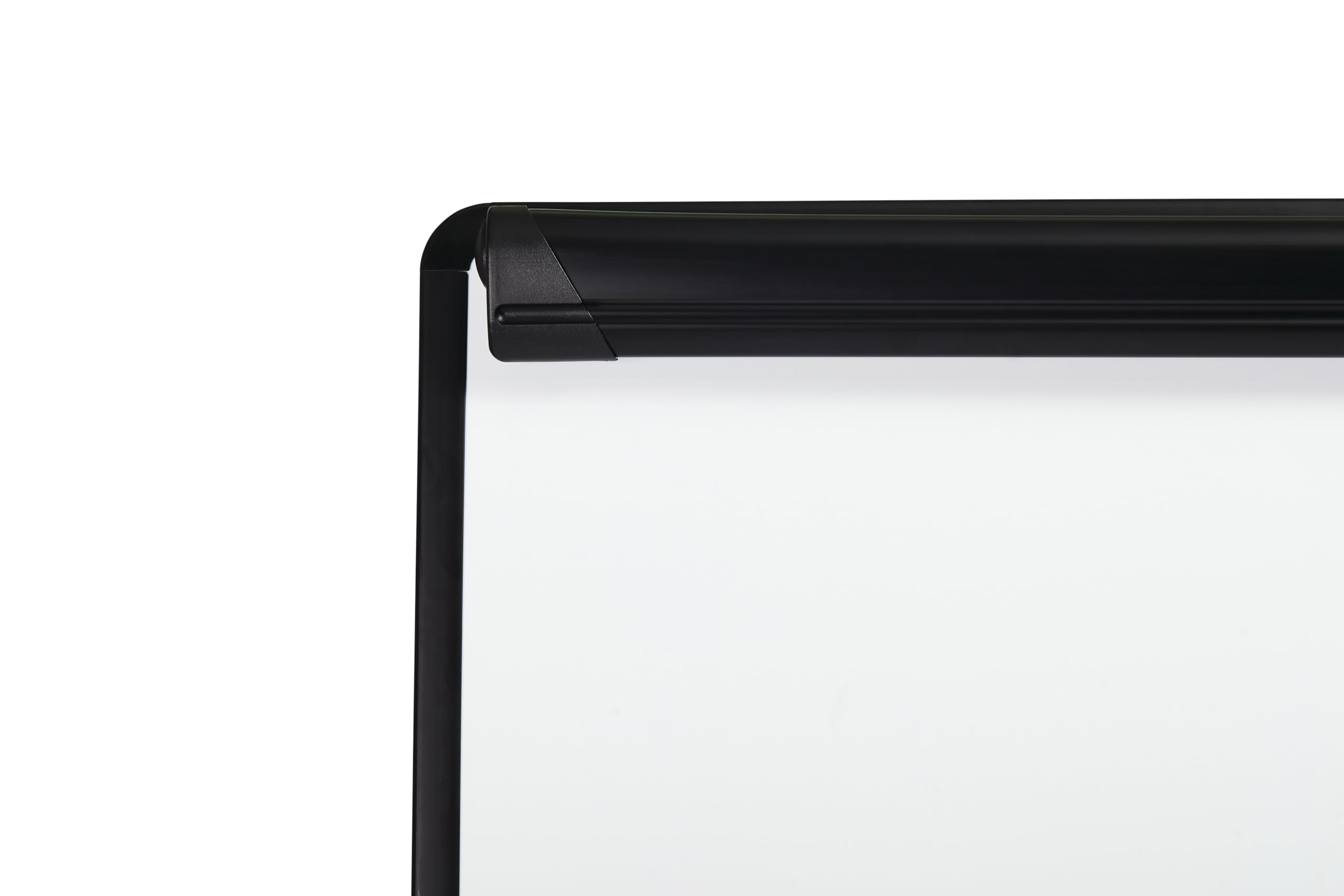 Bi-Office Lavagna Portablocco, Cavalletto Treppiedi Basic Non Magnetico, Cornice in Nero, Dimensioni Pannello Euro 700 x 1000 mm