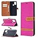 Produktbild Snow Color Galaxy A21S Hülle, Premium Leder Tasche Flip Wallet Case [Standfunktion] [Kartenfächern] PU-Leder Schutzhülle Brieftasche Handyhülle für Samsung Galaxy A21S - COBFE031139 Rosa Rot