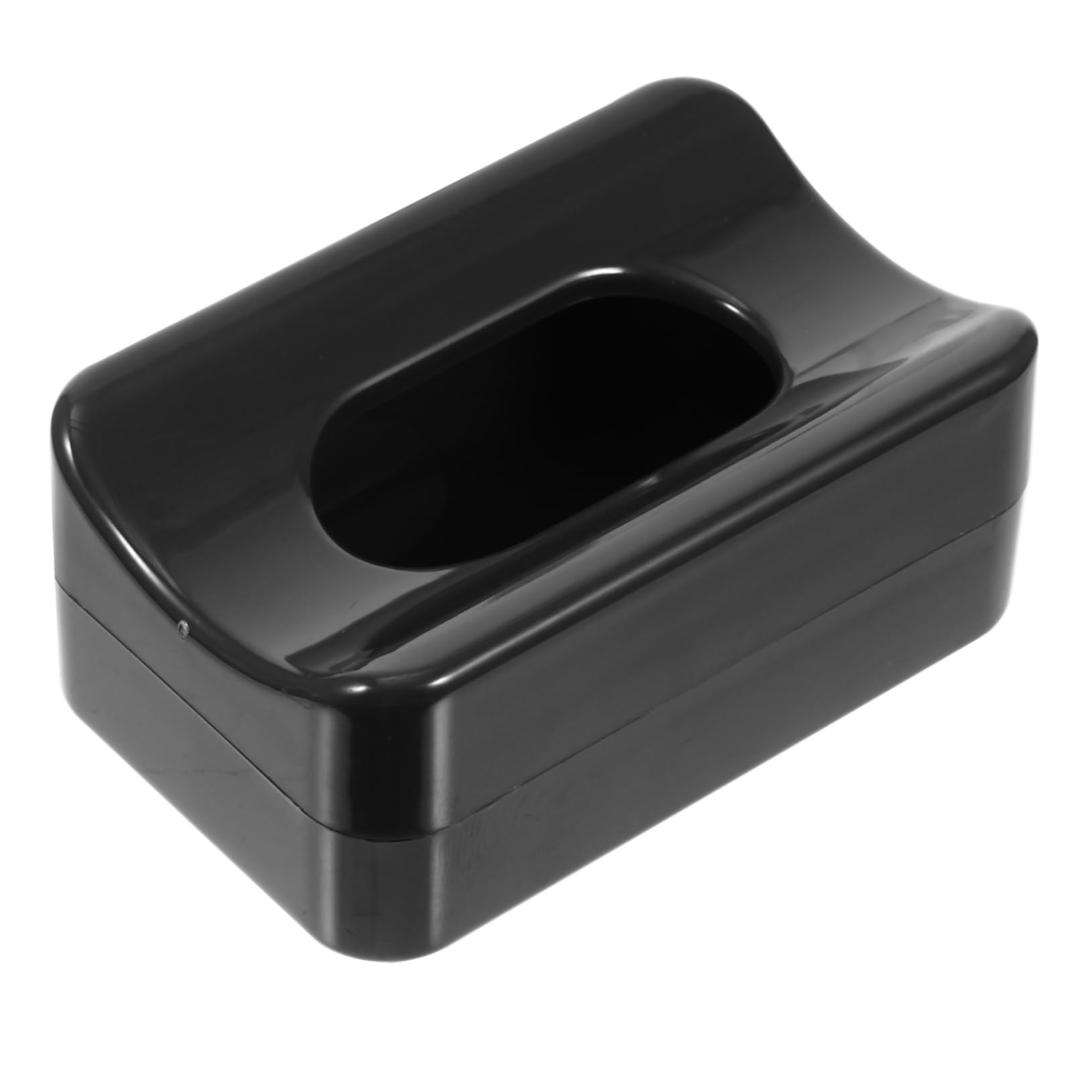 IWOWHERO Nail Art Glitter Storage Box Storage Nail Salon Box Plastic Manicure Container Black