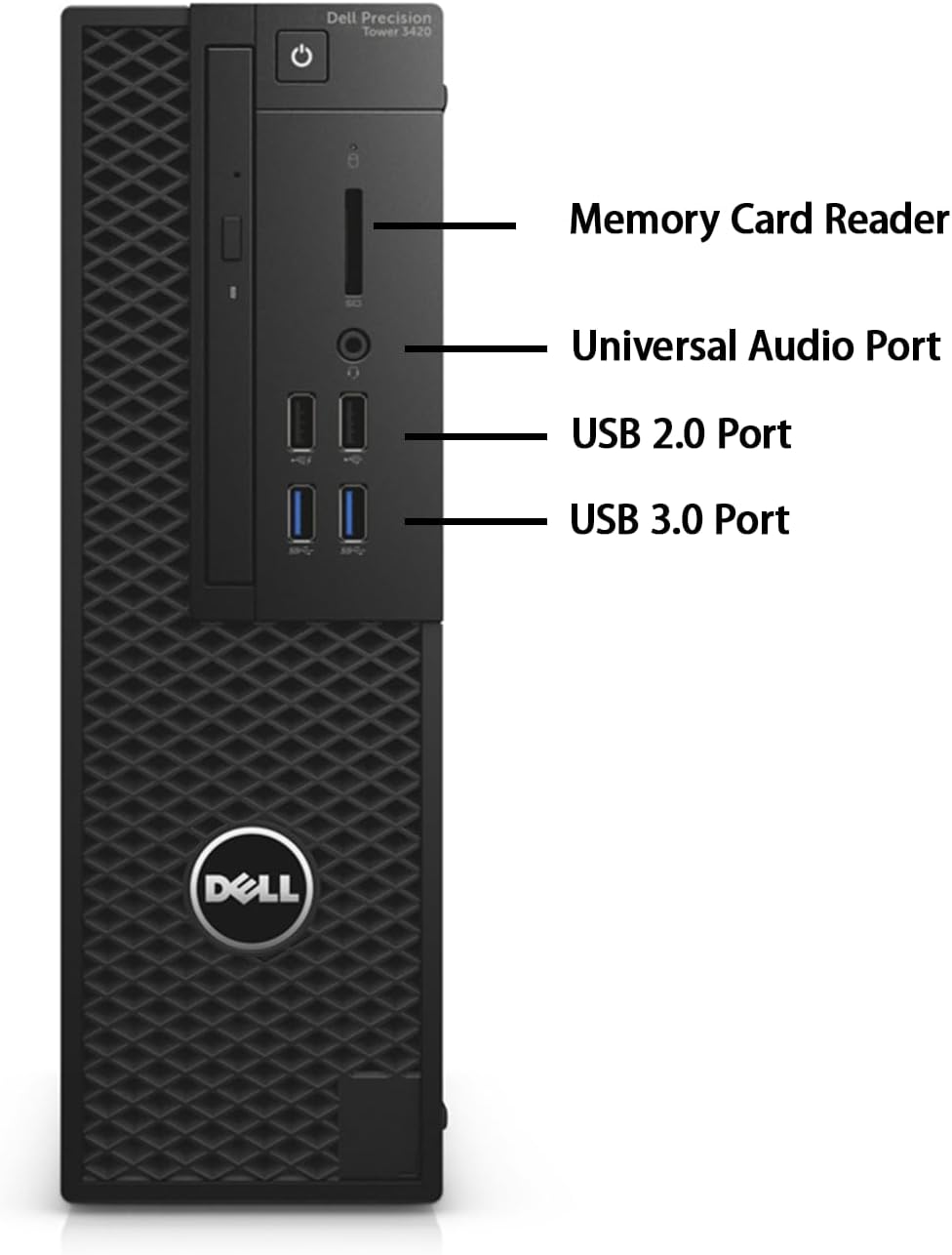 Dell Precison 3240 Micro Workstations Desktop - Intel Core i7-10700, 16GB DDR4 RAM, 512GB SSD, NVIDIA P1000, Keyboard & Mouse, USB WiFi+BT, Windows 11 Pro 64 Bit-Multi-Language(Renewed)