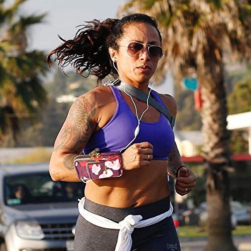 Sports Armband Outdoor Sweat-Proof Running Armbag Cross-Body Shoulder Casual Wallet Purse Gym Fitness Cell Phone Bag Key Holder For Iphone 13 Pro/ 12 Pro/ Xs Max/Xr,Galaxy S10 Plus,Huawei P30 Pro(#12) #TOP6