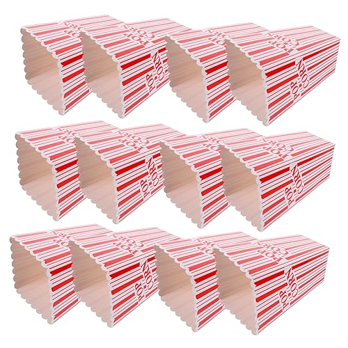 HOLIDYOYO Popcorn Holders 12pcs Popcorn Containers Bulk Movie Theme Party Supplies Paper Popcorn Boxes