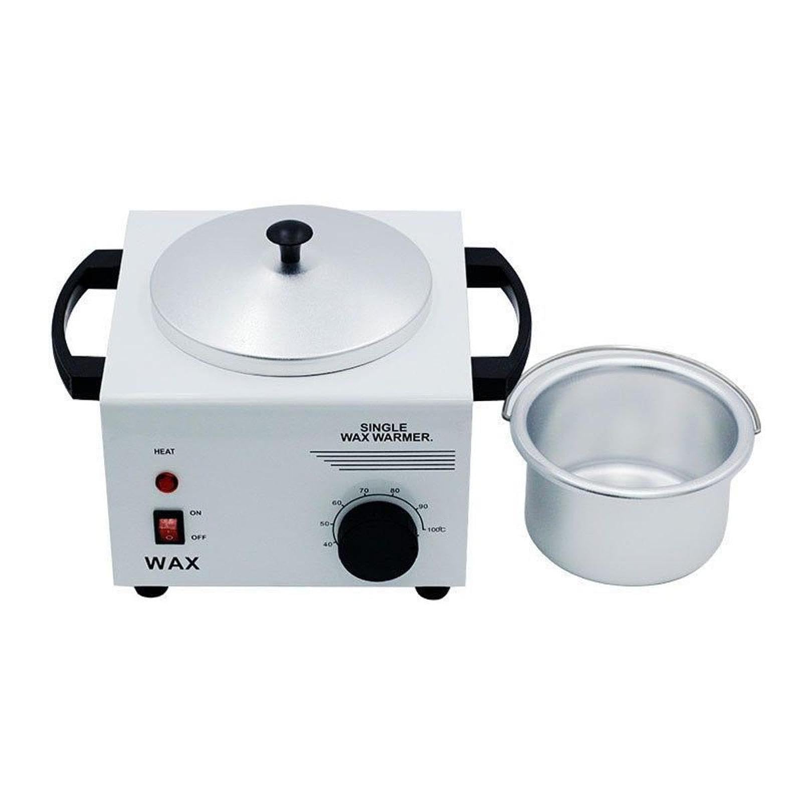 B Baosity Profesional Máquina Calentadora de Cera Eléctrica Calentador de Cera Depilatoria con Olla de Aluminio Y Tapa Apta para Salón de Belleza Spa