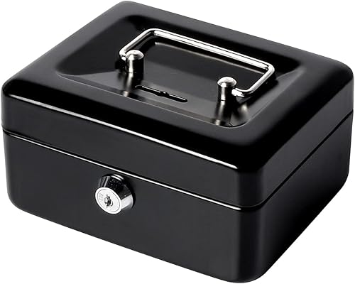 Jssmst SMCB003 - Caja fuerte con cerradura regalos de cumpleaños 2017 caja metálica para niños adultos resistente 100 segura  Rojo