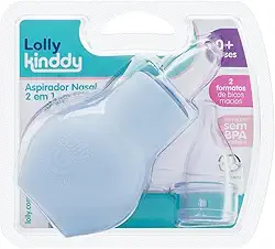 Lolly Aspirador Nasal 2 Em 1 Azul