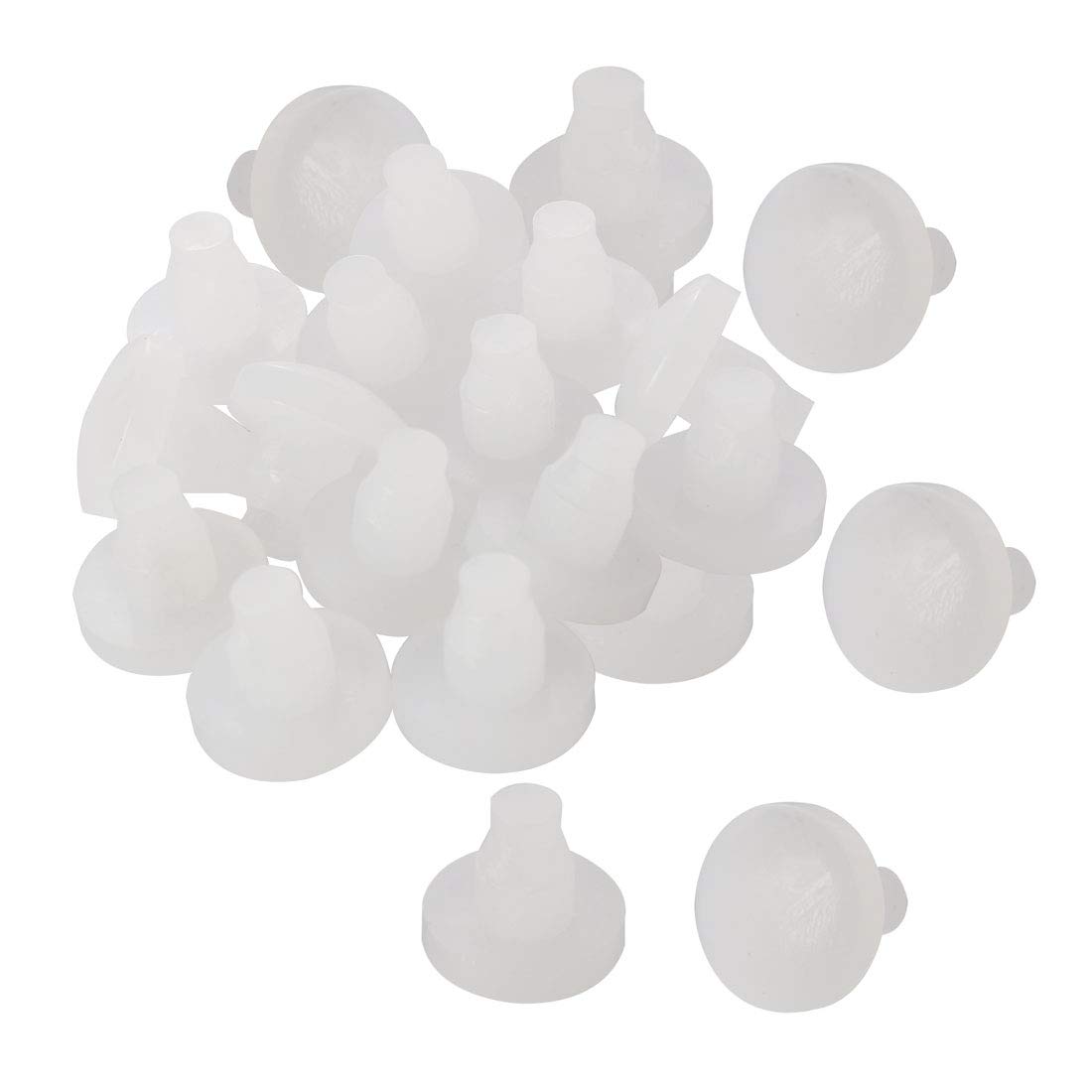 Tope para parachoques uxcell de 7 mm blanco con vástago protector anticolisión