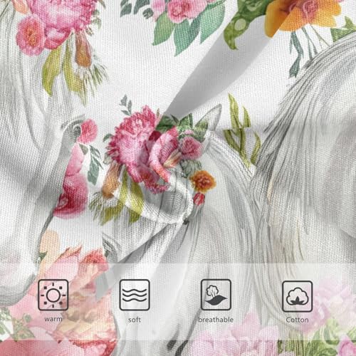 White Horses Floral Toddler Girls's Underwear 2T 202c1153b3