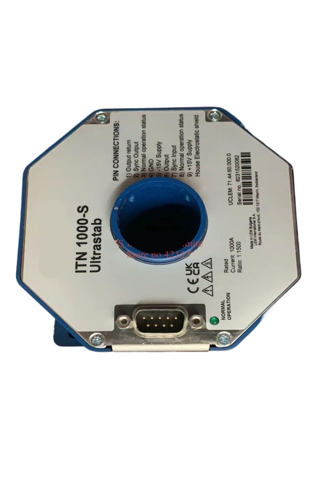 1 Unidad de Sensor de Corriente 1000-S Compatible con ITN600-S, ITN900-S e ITN1000-S.(ITN600-S)