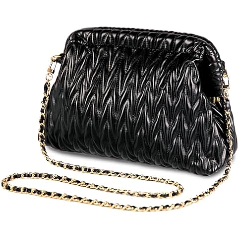 Homsunyi Pleated PU Evening Clutch Bag Cover