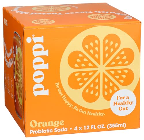 Poppi Orange Prebiotic Soda 4 pack - image 1