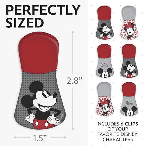 Image of Disney Mickey & Minnie Magnetic Chip Clips, Set of 6