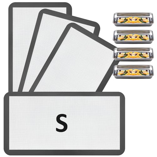 Image of 4 Pcs Silicone Baking Mats Bulk Compatible with Harvest Right Freeze Dryer