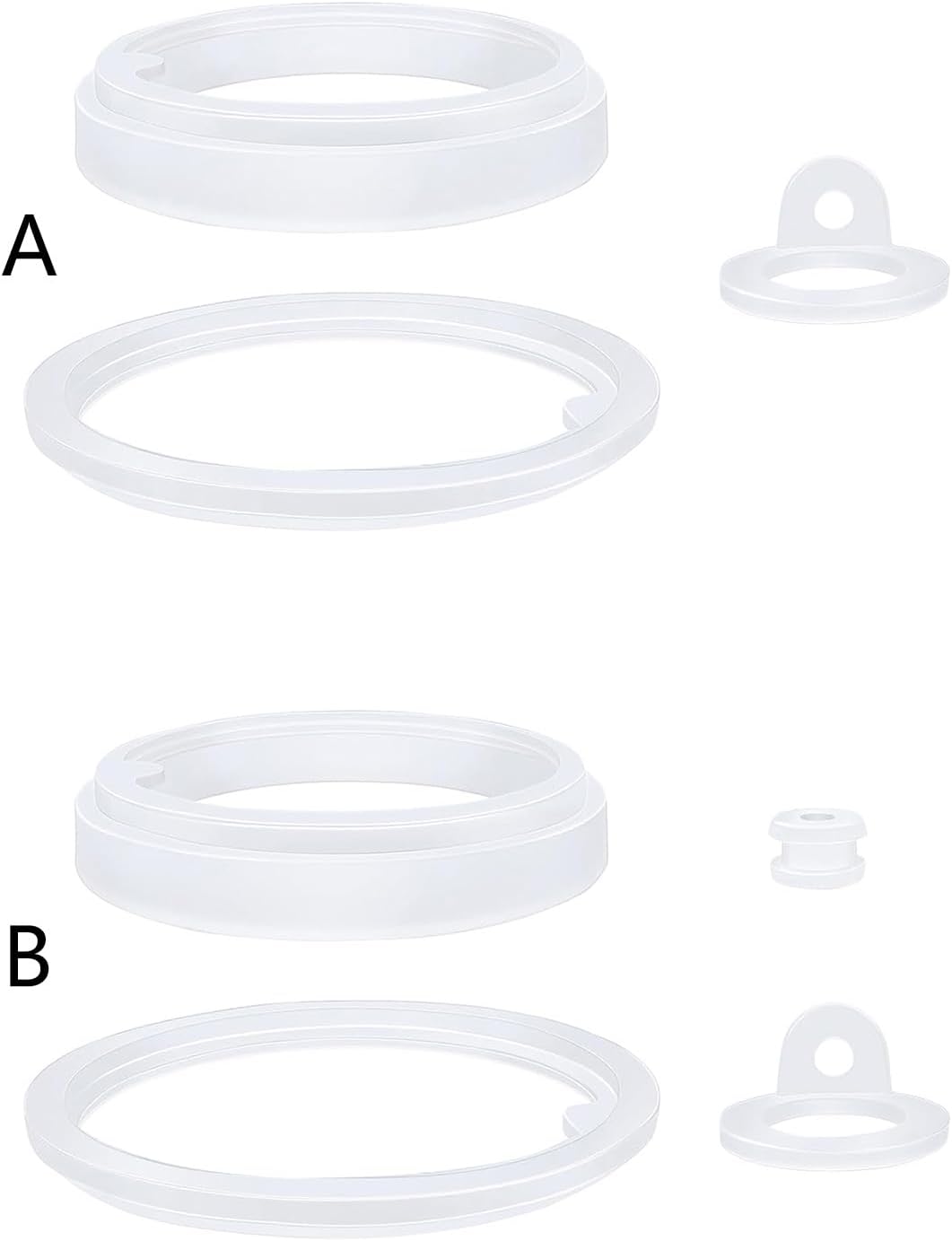 Cup Ring Set of 3/4pcs Water Bottle Silicone Sealing Gasket Replacement for 64oz Insulated Stainless Steel Cup Lid - Image 8