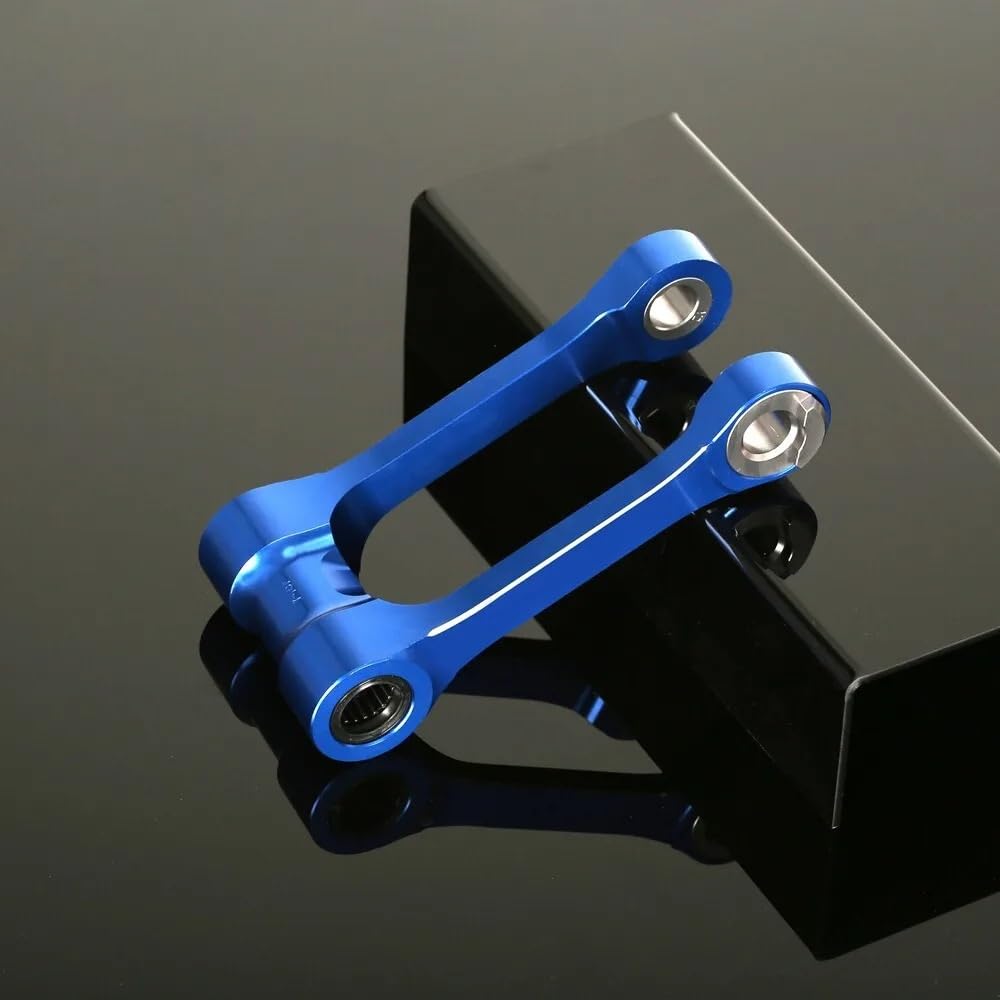 Fit Für Yamaha YZ125 YZ250 X Serie + 5mm ~-25mm CNC Einstellbare Federung Tieferlegung Link Motorrad teile Tieferlegungssätze Fahrwerksstreben(Blue)