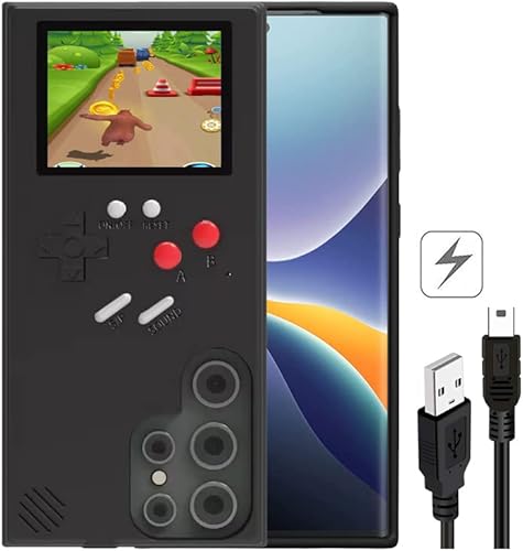 Gameboy - Funda para Samsung Galaxy S23 Ultra 36 juegos integrados, funda de videojuegos retro para Galaxy S23 Ultra, funda protectora para Galaxy