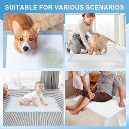 Image of Puppy Pads Extra Large 36 inchx51 inch 40 Count, Pee Pads for Dogs & Cats, Disposable Thicken Pet Training Pads for Doggie Rabbits, Incontinence Underpads Ultra Absorbent & Quick-Dry, Leakproof Potty Pad