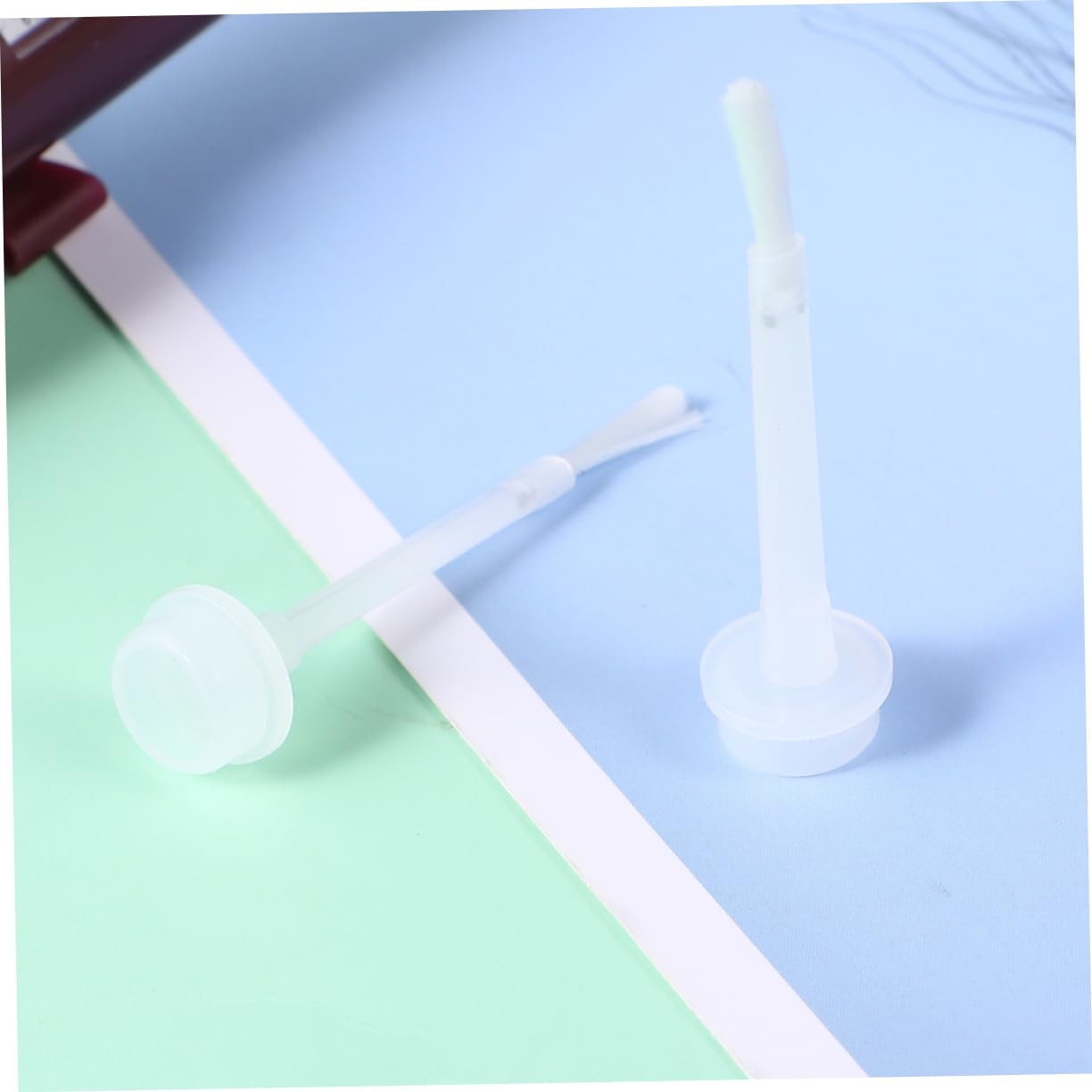 FRCOLOR 3 Set Da 100 Pezzi Di Pennelli Per Immersione Per Unghie Pennelli Per Liquidi Di Ricambio Per Smalto Bianco Per Nail Art Efficiente