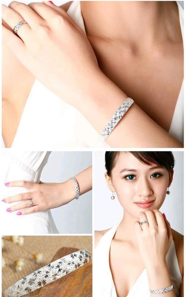 Sterling Silver Bangle Bracelets for Women, Handmade Bracelet for Women, Great Mother Gifts, Mothers Day Gifts - Image 5