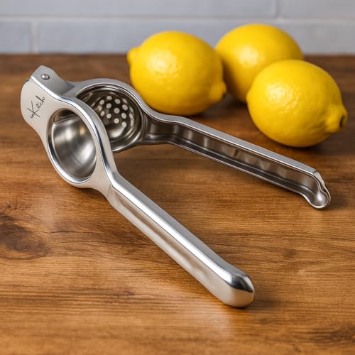 Image of Stainless Steel Lemon Squeezer | Manual Lemon Crusher & Juice Extractor | Nimbu Presser with Comfortable Handle | Durable Kitchen Tool