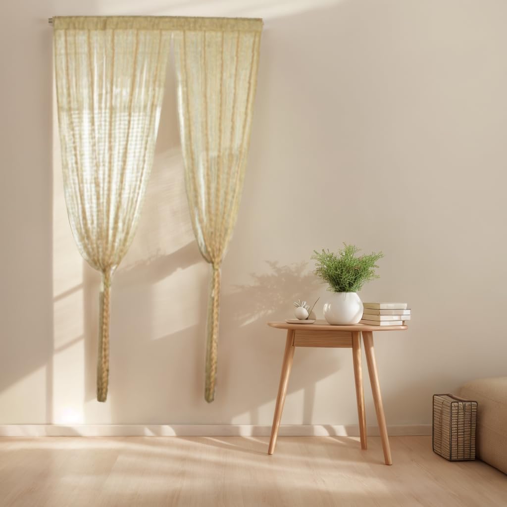 Cortina de puerta con cuentas mosquitera sin enredos decorativa divisora de habitación