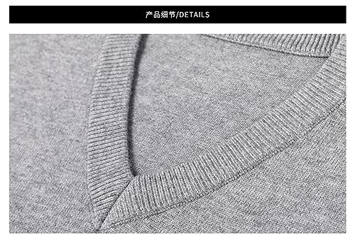 Men Woolen Knit Pullover V Neck Sweater Men Casual Jumper Pullover Solid Color Slim Sweater3