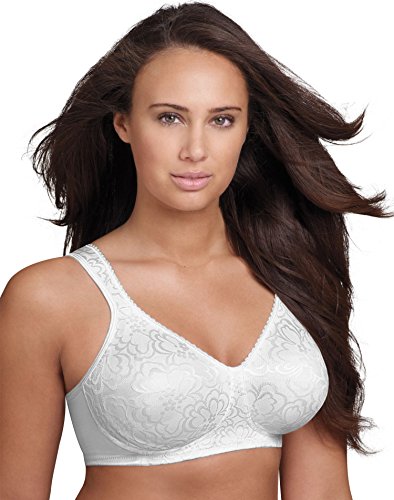 Playtex Sujetador mate para mujer, Color blanco., 46DD