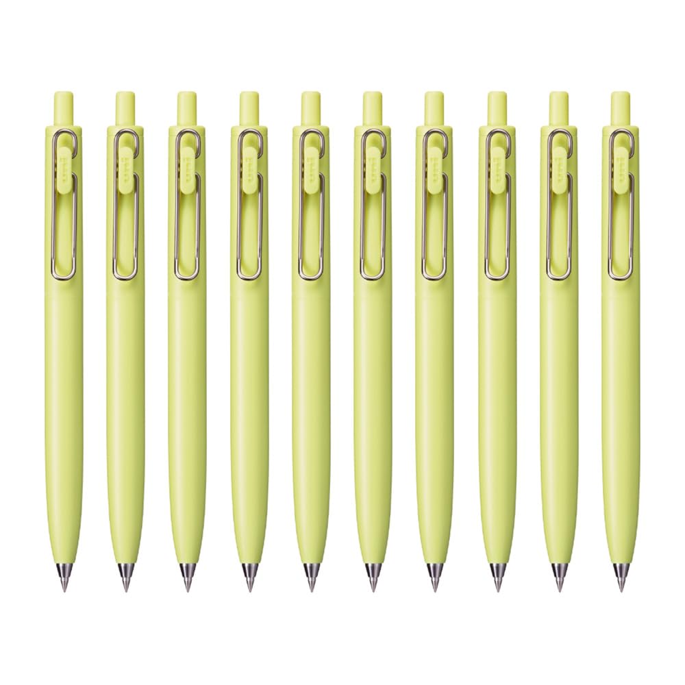 三菱鉛筆 Mitsubishi Pencil UMNSF38F.2 Gel Ink Ballpoint Pen, Uni-Ball One F, 0.01 inches (0.38 mm), Summer Hinata (F), Bulk Pack of 10