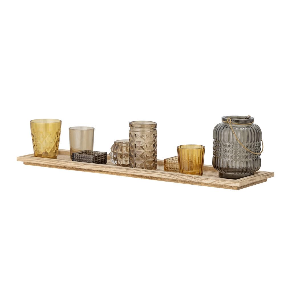 Bloomingville Tablett mit Votive Sanga Set of 9