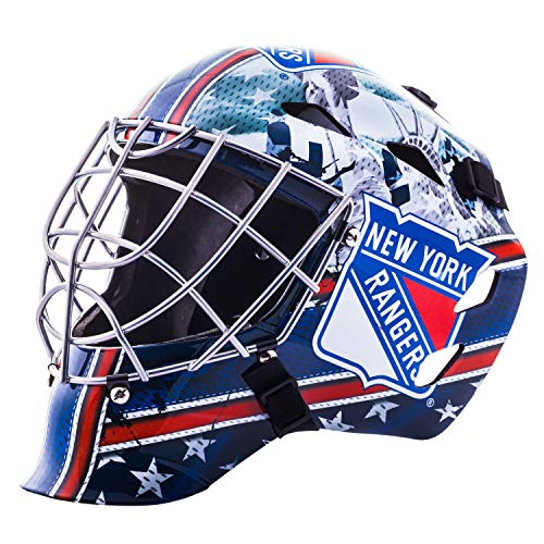 Franklin Sports GFM 1500 NHL New York Rangers Goalie Face Mask