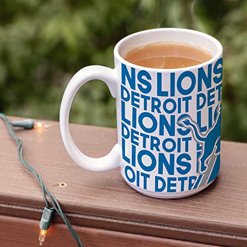 Image of Rico Industries NFL Football 15 oz White Ceramic Mug