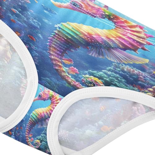 Colorful Seahorse Undersea Toddler Girls's Underwear 2T 202b87364
