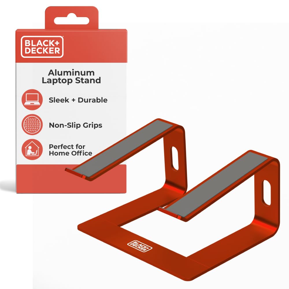 BLACK+DECKER Supporto per laptop da scrivania, supporto ergonomico per laptop per scrivania, supporto per laptop compatibile con MacBook Notebook Computer - Supporto per computer portatile - Accessori