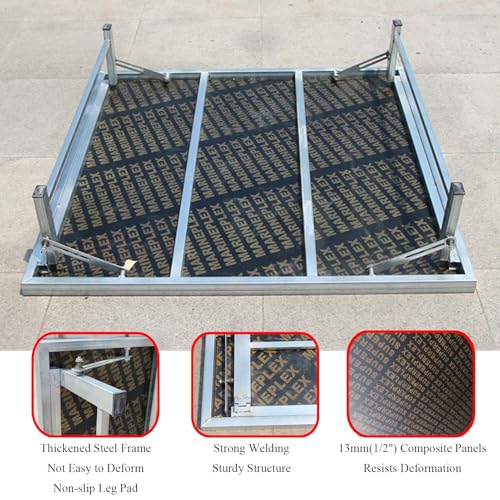 Estrade assembler plateforme pliable contre le manque d'espace de stockage