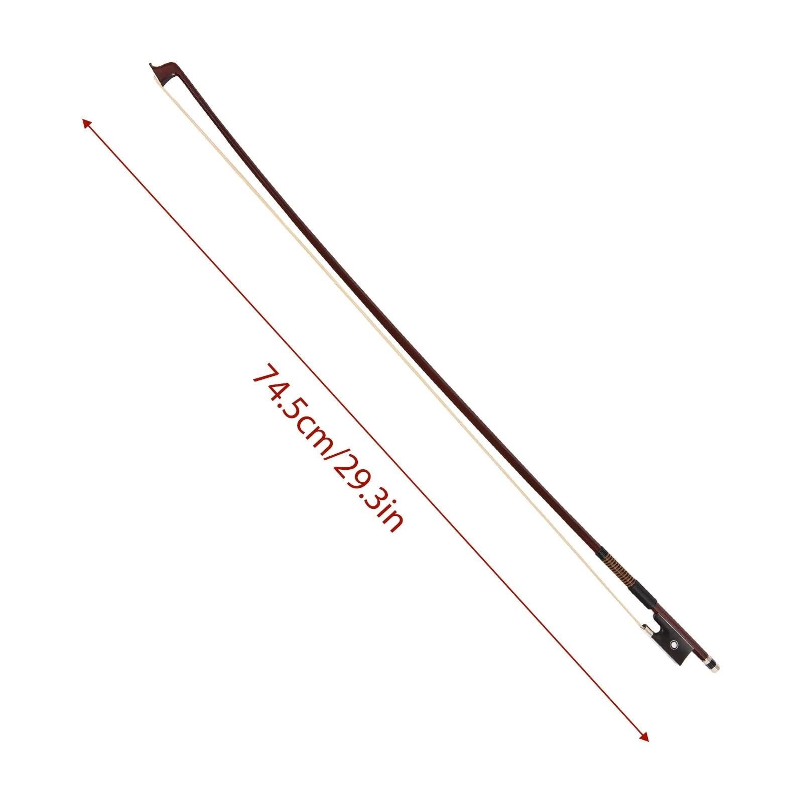 Bien Equilibrado Arco Violín Arcos Arcos De Violín De Tamaño Completo 4/4 De Cola De Caballo Enrollados A Mano Ligeros Accesorios Para Instrumentos De Cuerda