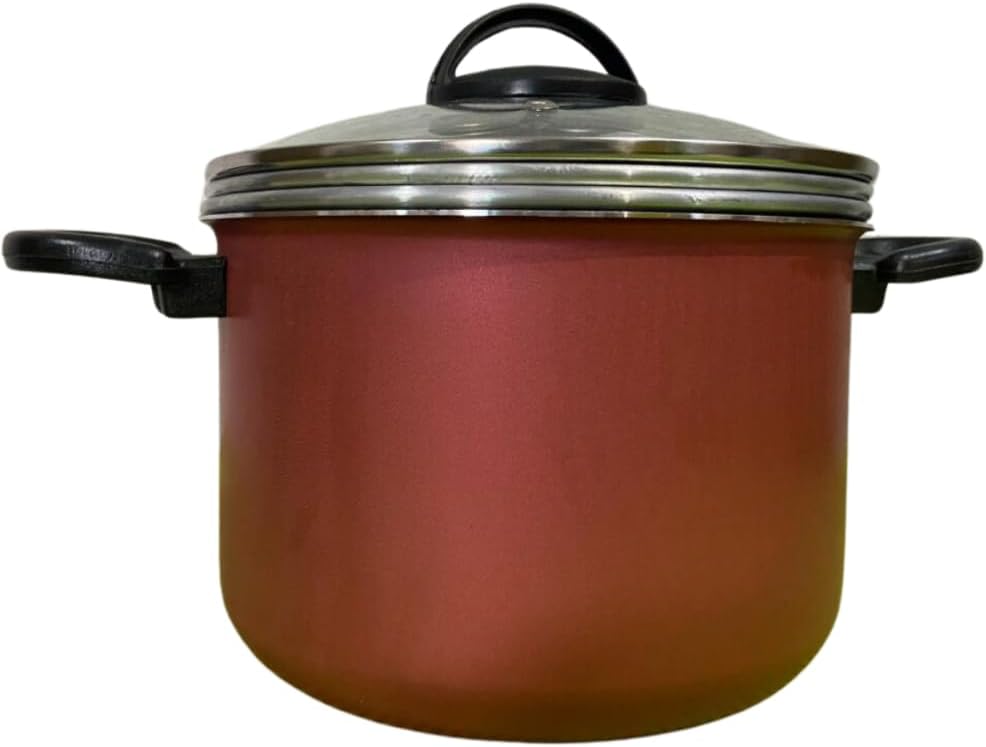 Panela 3 Em 1 Forma Pudim Banho Maria Cozimento Vapor(Vermel... - imagem principal do produto