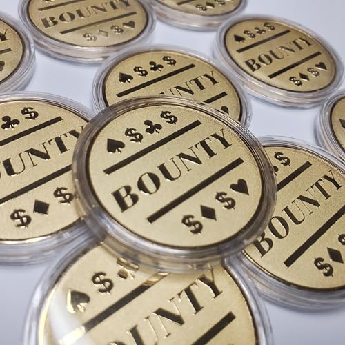 Jetons de Poker Bounty Dorés de protection pour les soirées tournoi