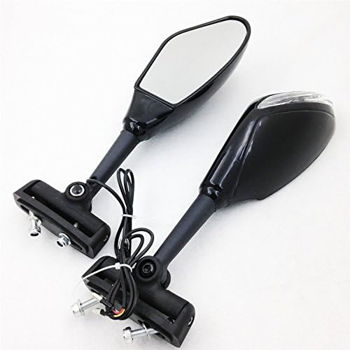 Miniatura 8 de Señal de giro SMT-Luces LED amarillas Espejos compatibles con CBR Suzuki GSXR TL1000R B00RW3EAHM