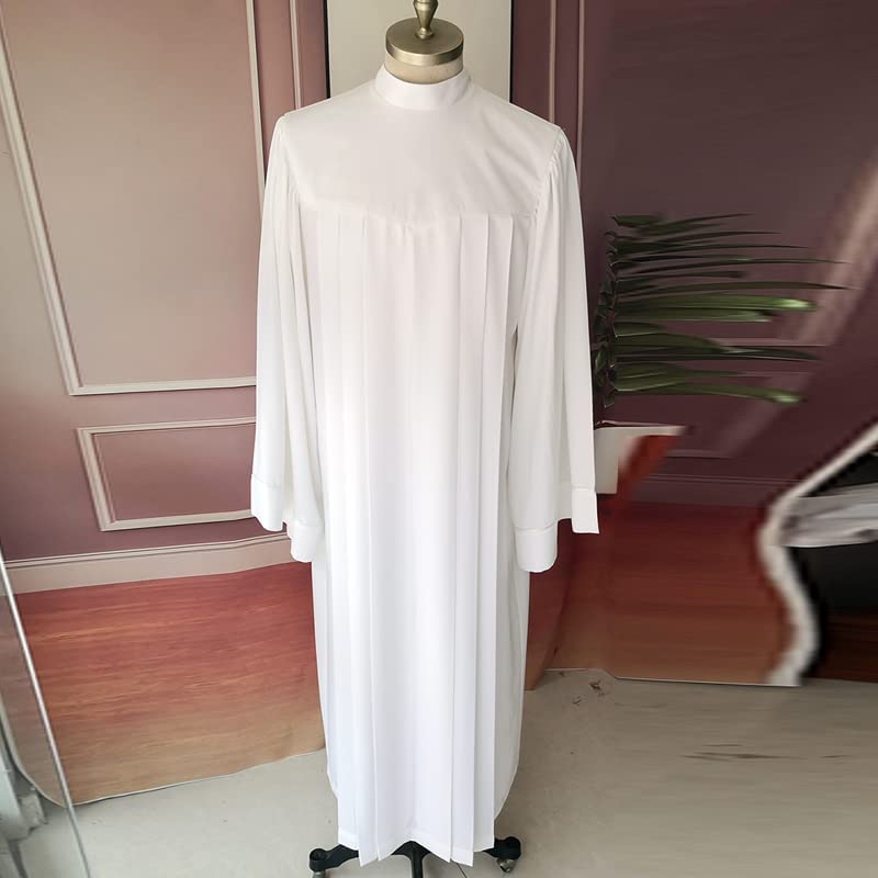 BPURB Choir Robe Adult Clergy Baptism Church Pastor Pulpit Robes Preachers Confirmation Robe Unisex Anglican Cassock2
