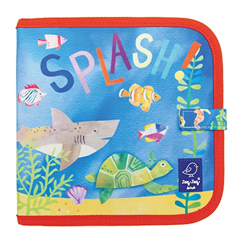Jaq Jaq Bird 4 craies Motif mer et Livre de coloriage effaçable pour Enfants, 1108032