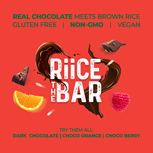 image for RiiCE THE BAR Puffed Brown Rice Bar Pack of 15 Bars – Kosher, Vegan,